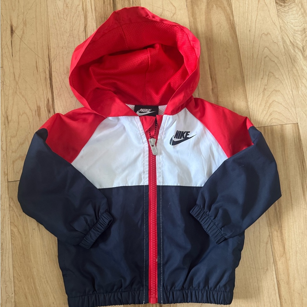 Nike Red and White Athletic Jacket